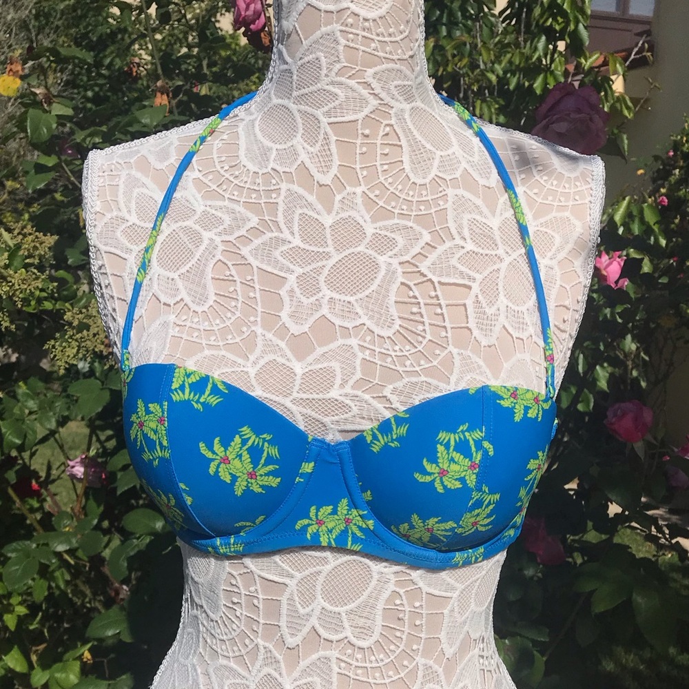 Aerie Palm tree swim top 34B